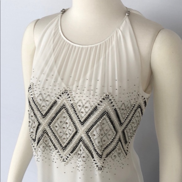 NWT WHBM Beaded Dressy Sheer Top.. Size XS - Picture 8 of 15